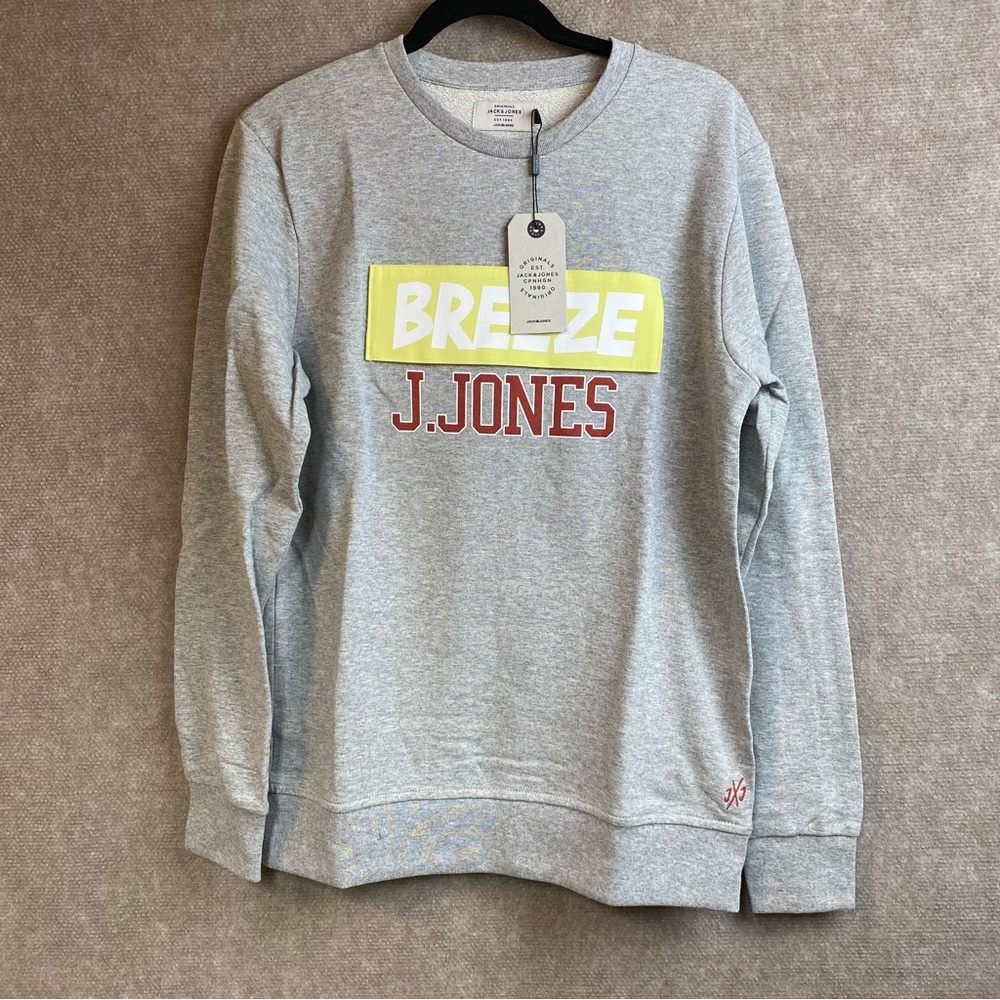 Jack & Jones Men's Pullover Sweatshirt Crew Neck Warm Lightweight Sweat Top M